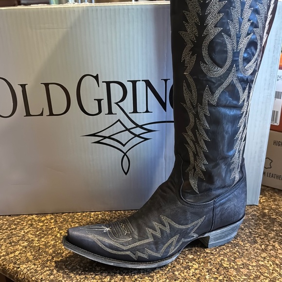 Old Gringo Black Cowboy Boots1